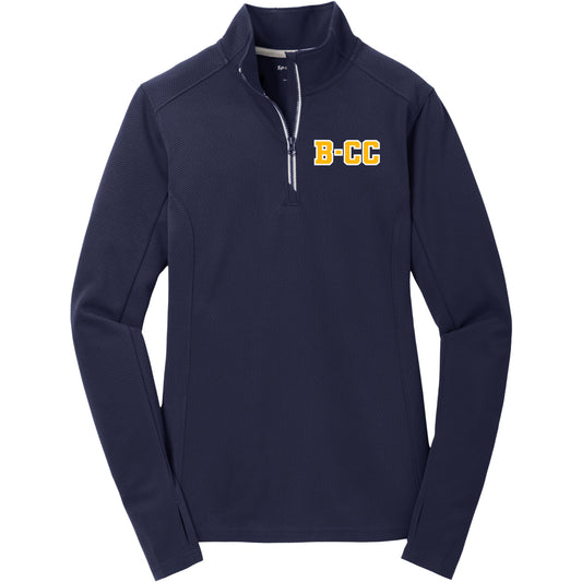 Quarter-Zip Women's Textured Pullover