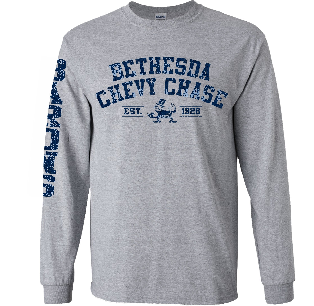 B-CC Distressed Long Sleeve Tee - DISCONTINUED DESIGN