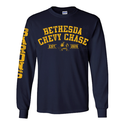 B-CC Distressed Long Sleeve Tee - DISCONTINUED DESIGN