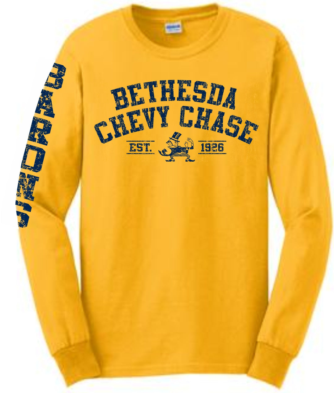 B-CC Distressed Long Sleeve Tee - DISCONTINUED DESIGN